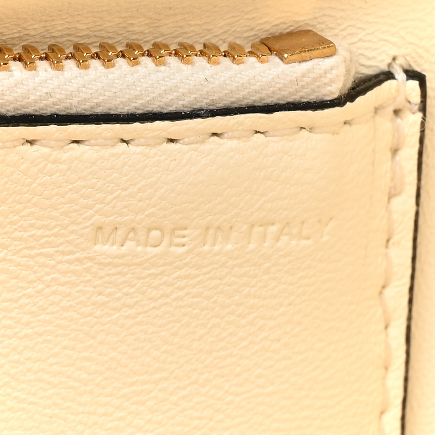 Nappa Small One Stud Top Handle Bag Ivory