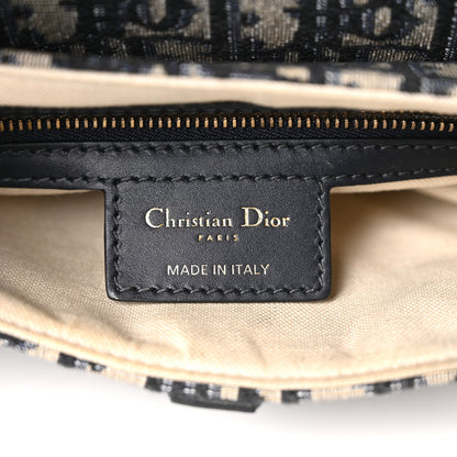 Christian Dior Oblique Saddle Bag Blue 6 of 10