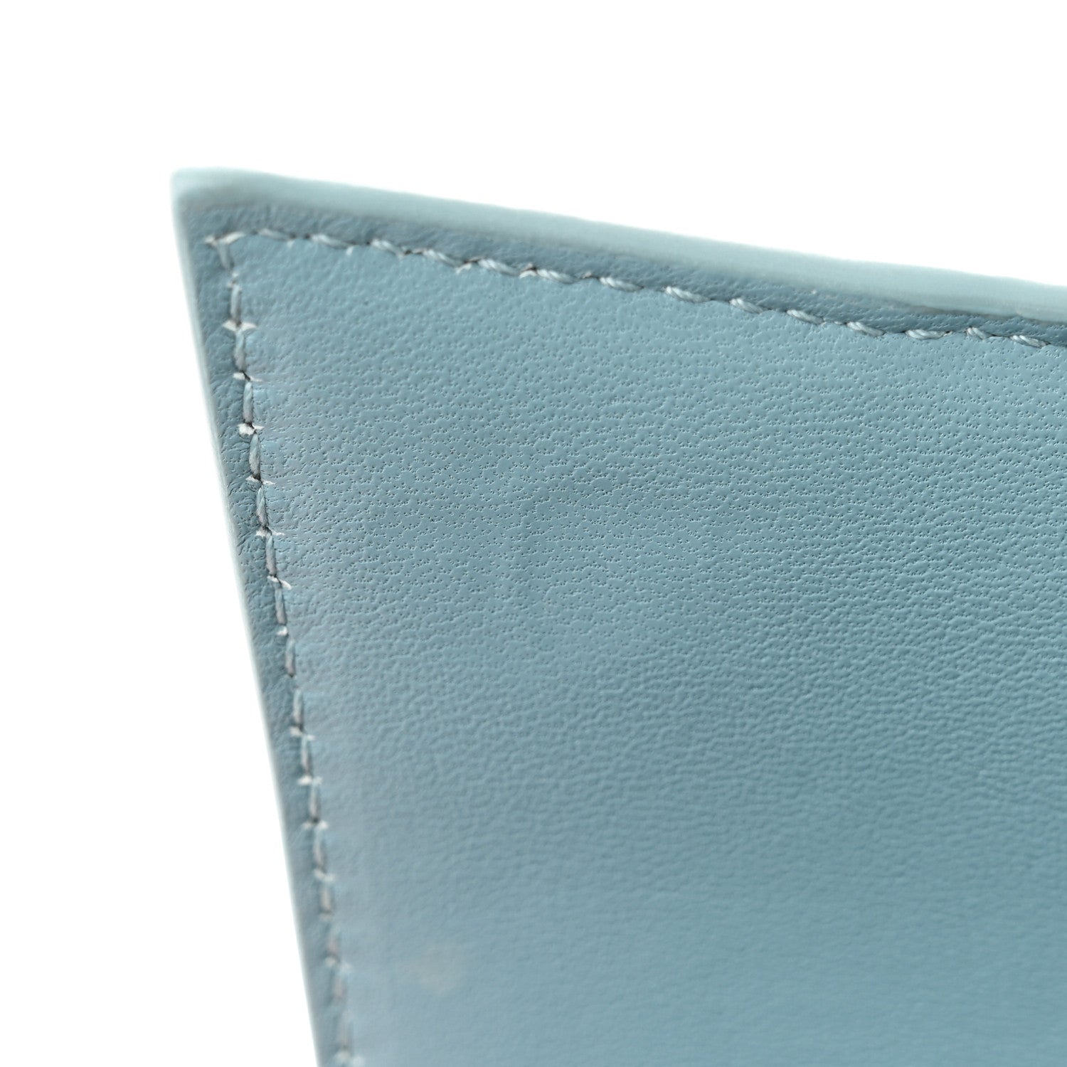 Balenciaga Shiny Calfskin Crocodile Embossed Hourglass Top Handle Bag XS Blue Grey 12 of 14