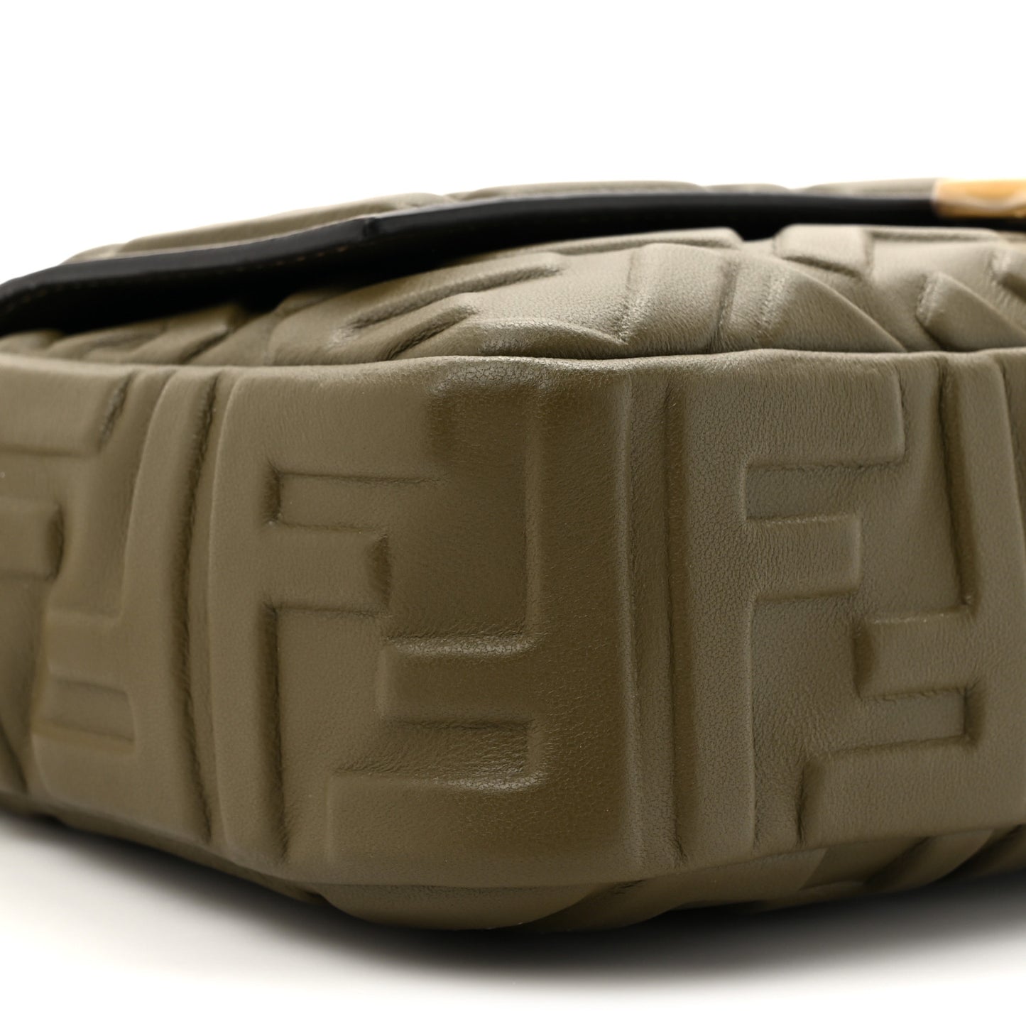 Nappa FF 1974 Embossed Baguette Avocado