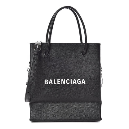 Balenciaga Calfskin Logo XXS Shopping Tote Black 401230 – FASHIONPHILE