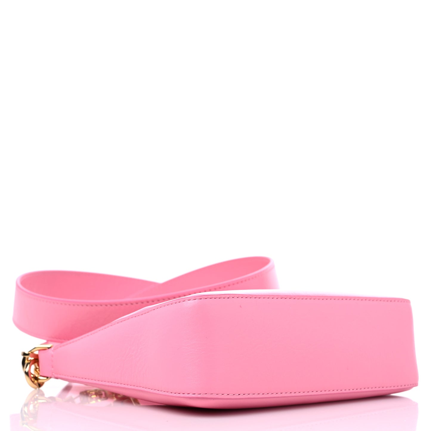 Smooth Calfskin Mini Moon Cut Out Shoulder Bag Bright Pink