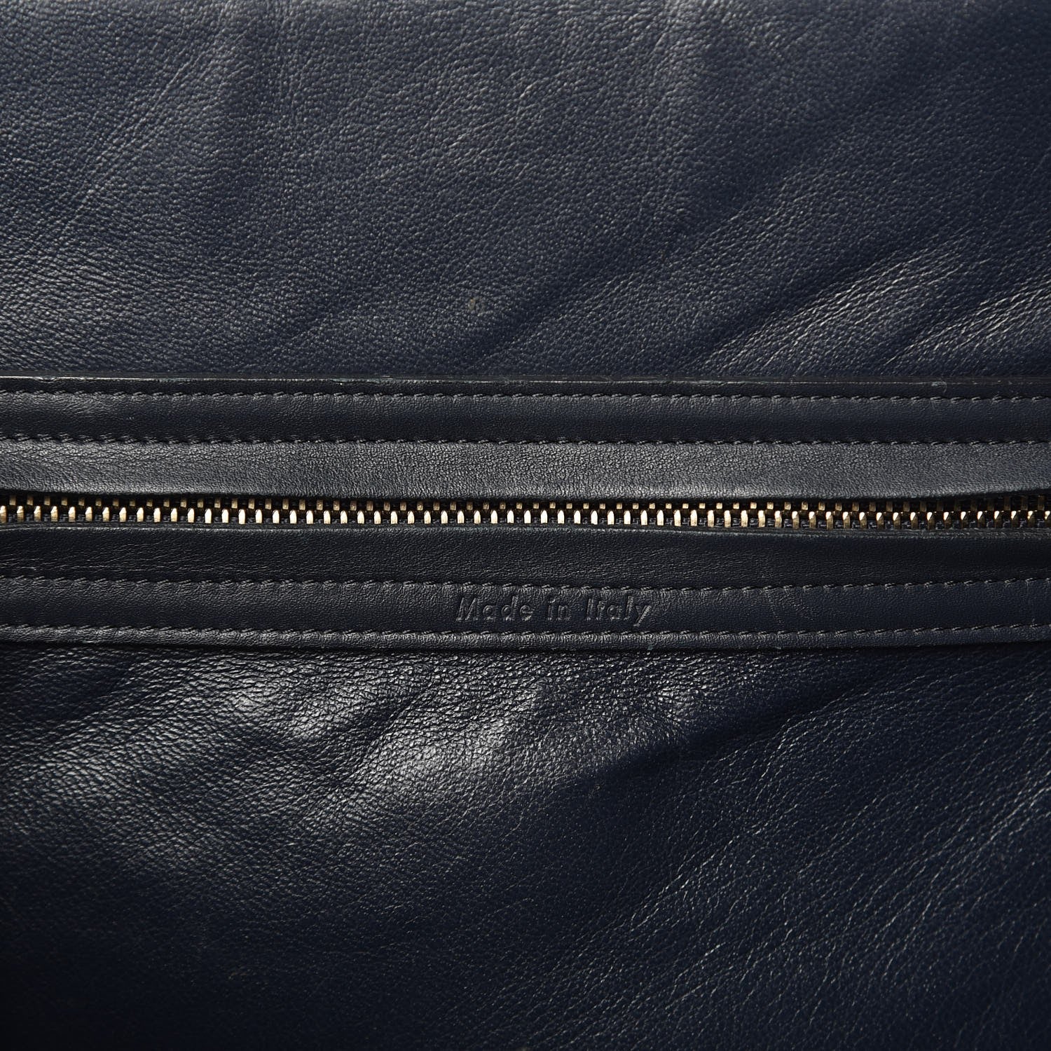Celine Crocodile Embossed Nubuck Medium Phantom Luggage Navy 9 of 24