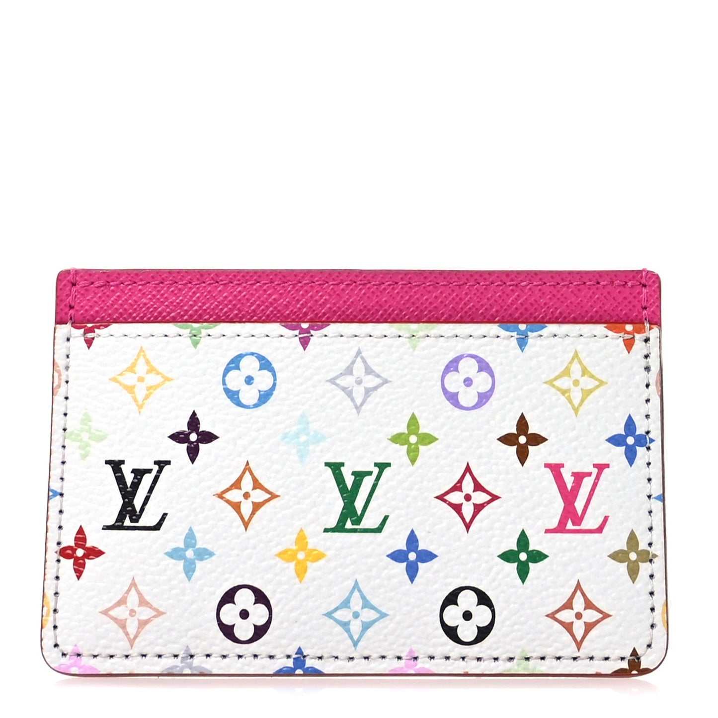 LV X TM Monogram Multicolor Card Holder Kawaii Pink