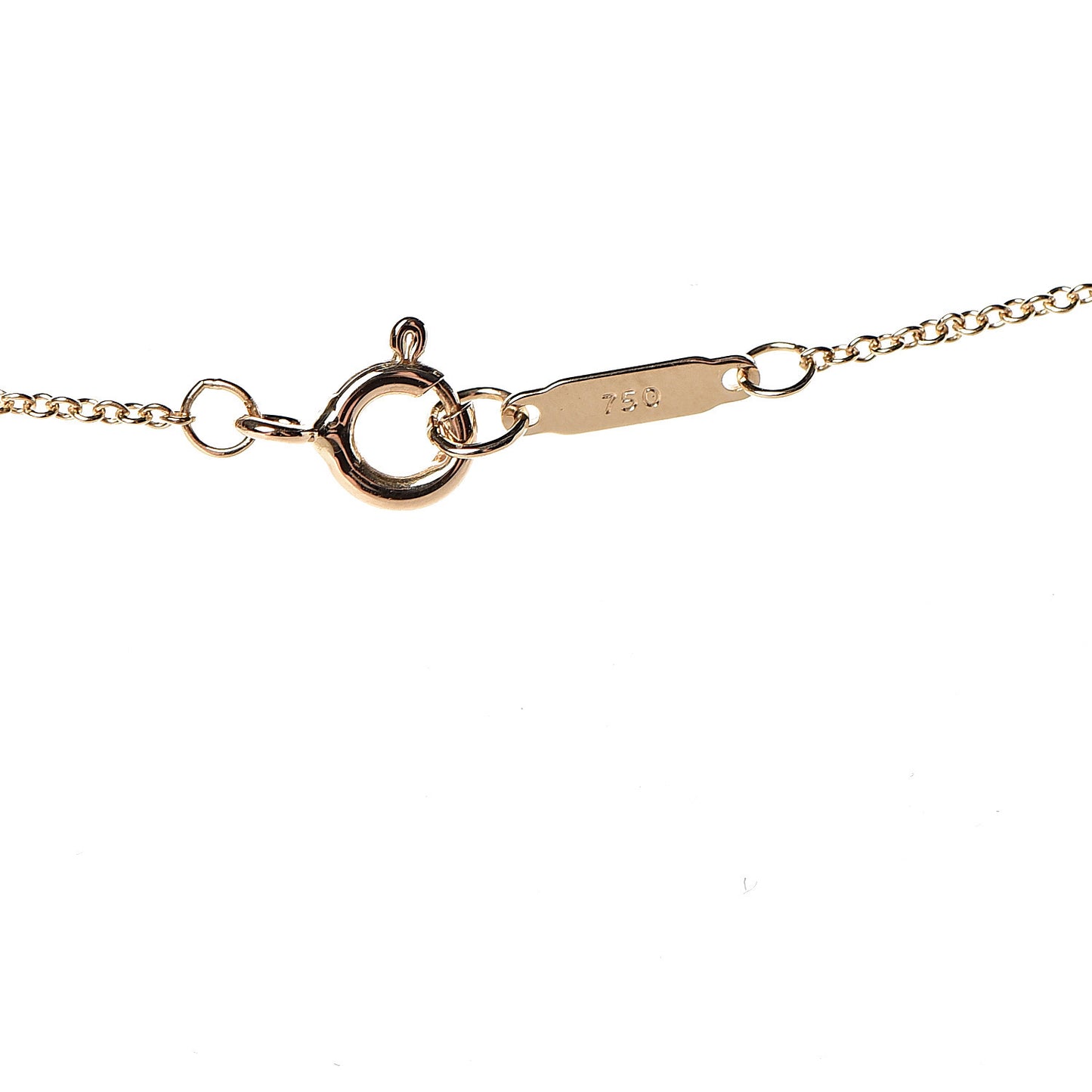 18K Yellow Gold Diamond Small Cross Pendant Necklace