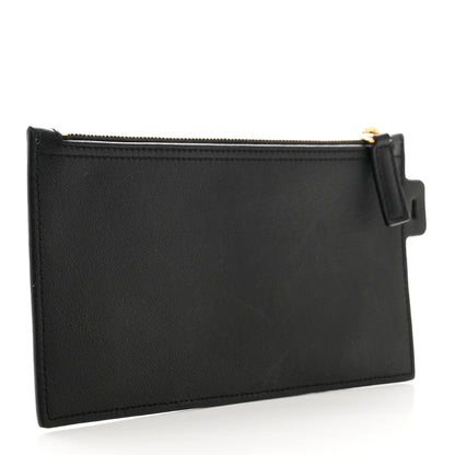 Saint Laurent Calfskin North-South Shopping Tote Pouch Black 3 of 7