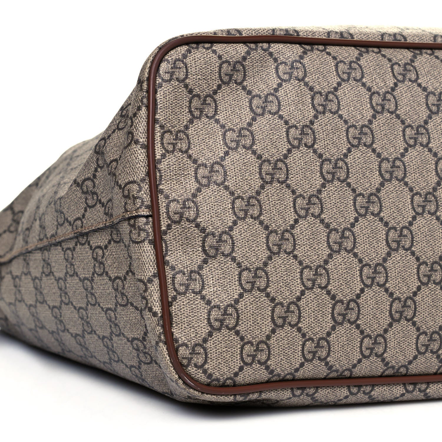 Gucci Soft GG Supreme Monogram Medium Crossbody Tote Beige Cuir 9 of 10