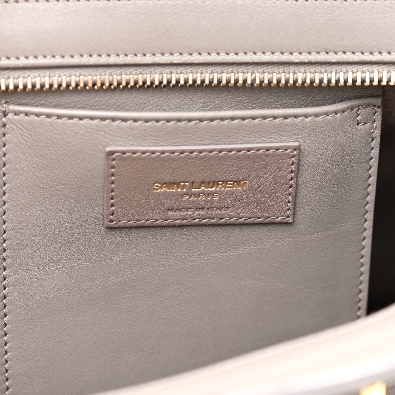 Saint Laurent Calfskin Small Monogram Cabas Fog 6 of 10