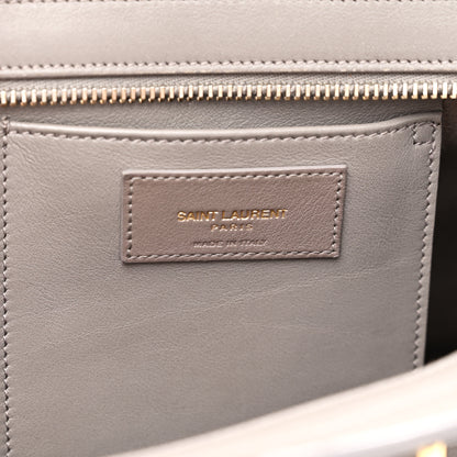 Saint Laurent Calfskin Small Monogram Cabas Fog 6 of 10