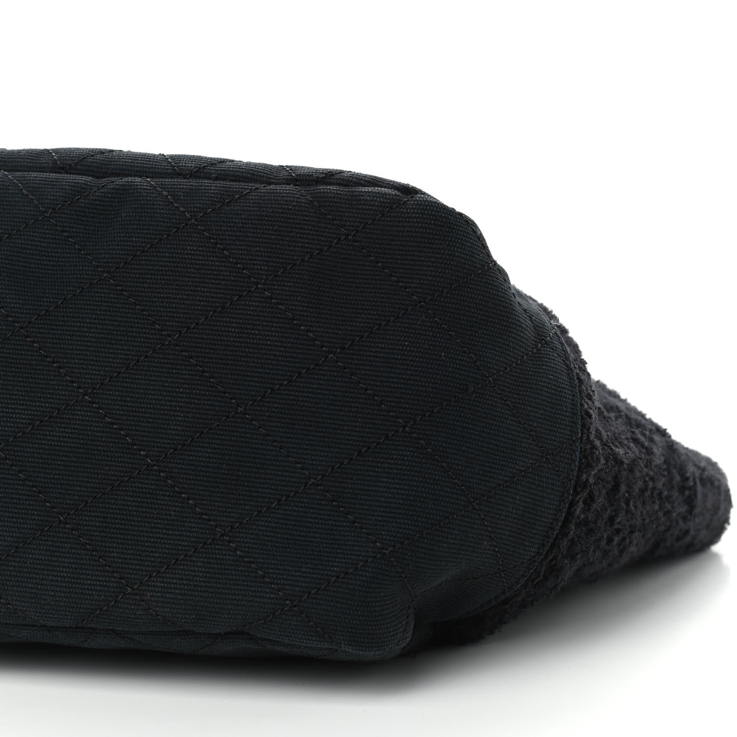 Chanel Terry Quilted CC Tote Black 9 of 10