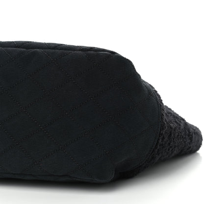 Chanel Terry Quilted CC Tote Black 9 of 10
