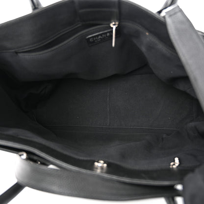 Chanel Calfskin Cerf Executive Shopper Tote Black 5 of 12