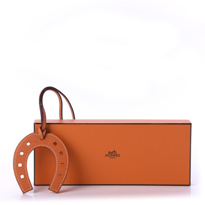 Hermes Swift Paddock Horseshoe Bag Charm Orange 4 of 4