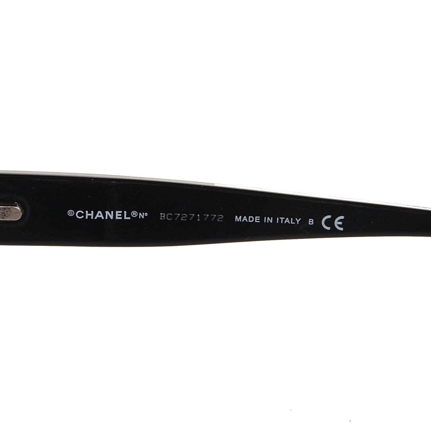Chanel CC Quilted Eyeglass Frames Black 3135 4 of 5