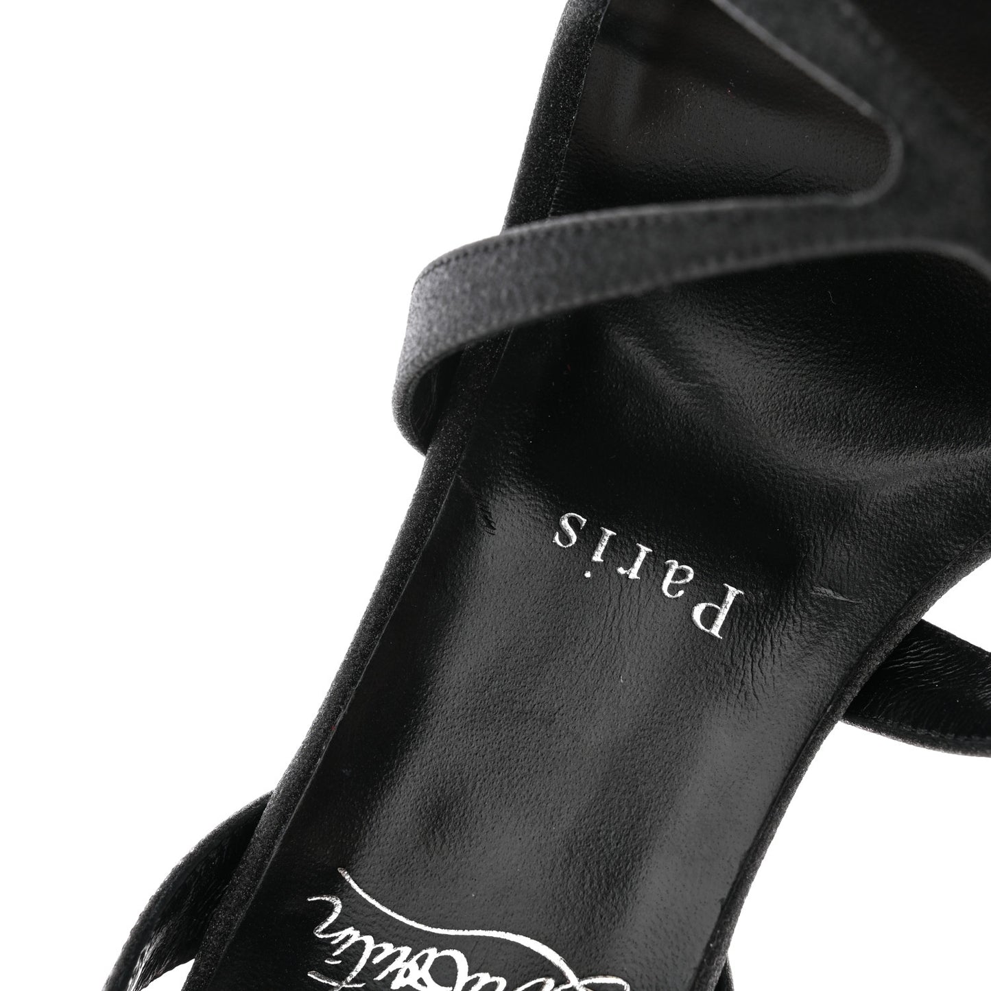 Glitter Calfskin Emilie 100 Slingback Sandals 39.5 Black