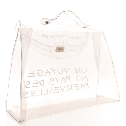 Hermes Vinyl Souvenir De L'Exposition Kelly Transparent 2 of 15