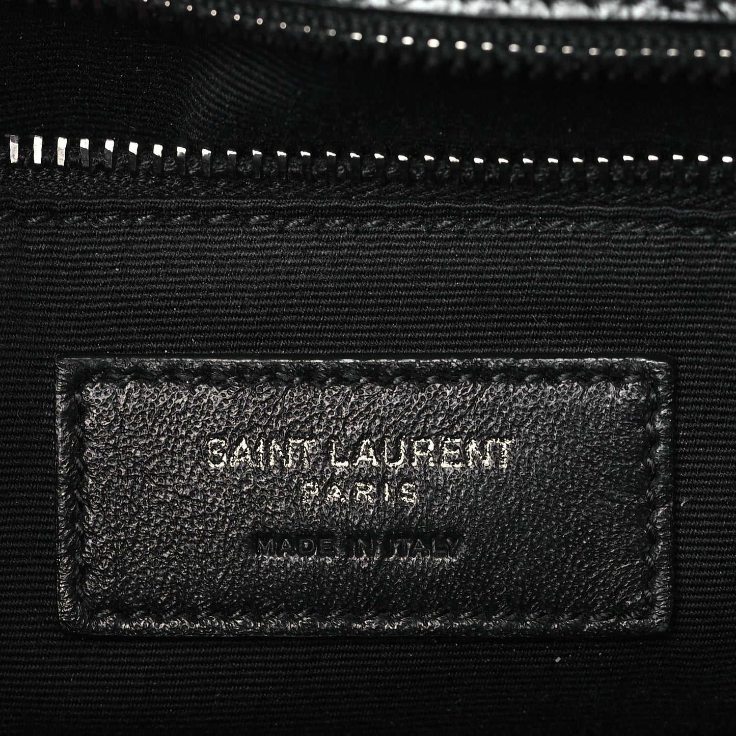 Crinkled Calfskin Matelasse Monogram Medium Niki Chain Satchel Black