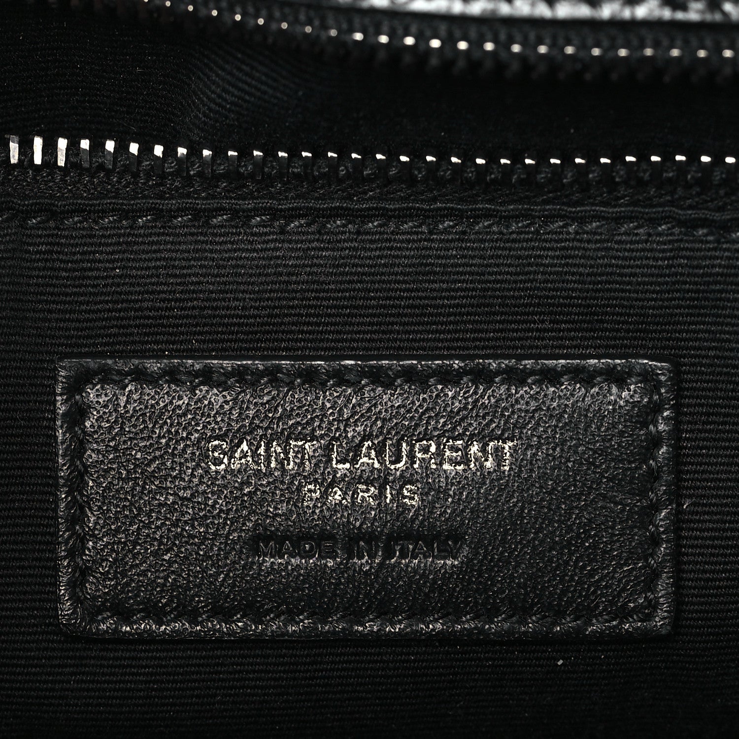 Saint Laurent Crinkled Calfskin Matelasse Monogram Medium Niki Chain Satchel Black 6 of 9