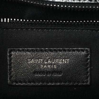 Saint Laurent Crinkled Calfskin Matelasse Monogram Medium Niki Chain Satchel Black 6 of 9