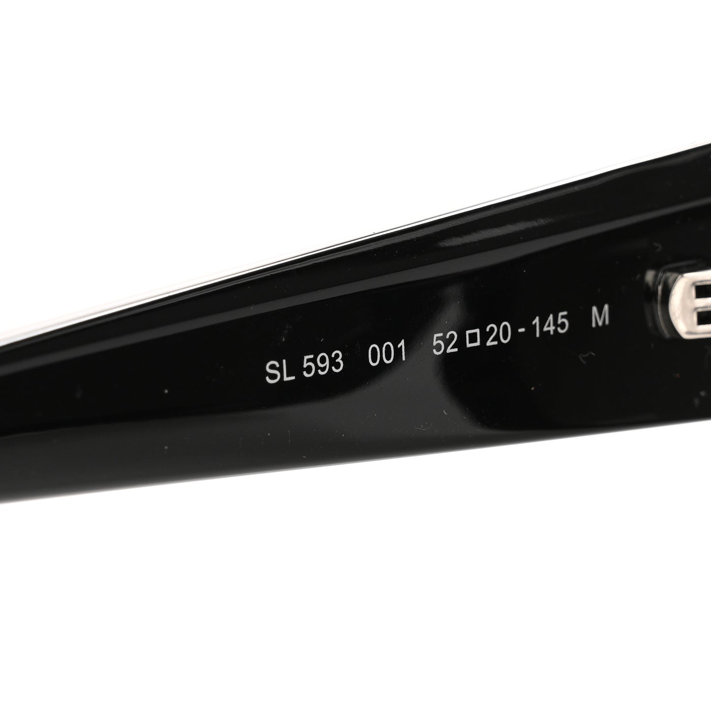 Acetate Ultra Cat Eye Sunglasses SL 593 Black