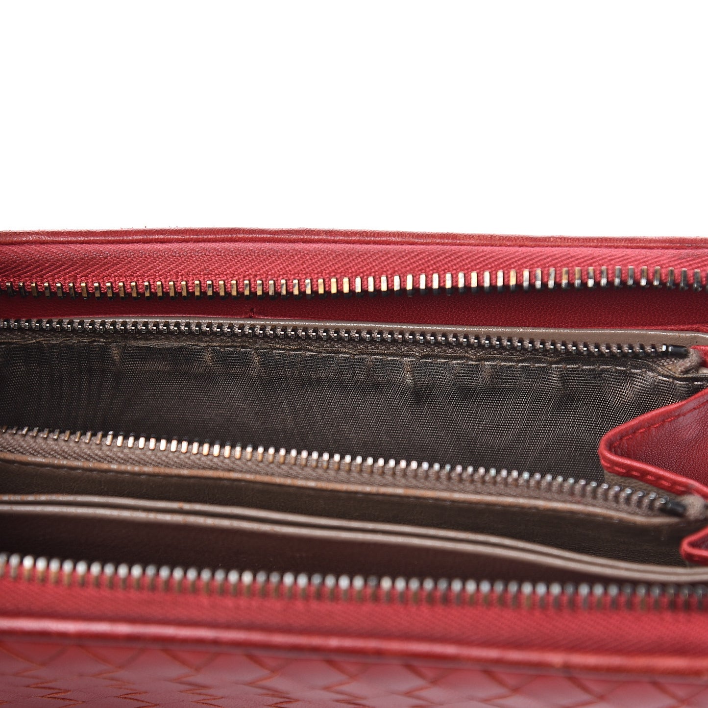 Nappa Intrecciato Zip Around Wallet
