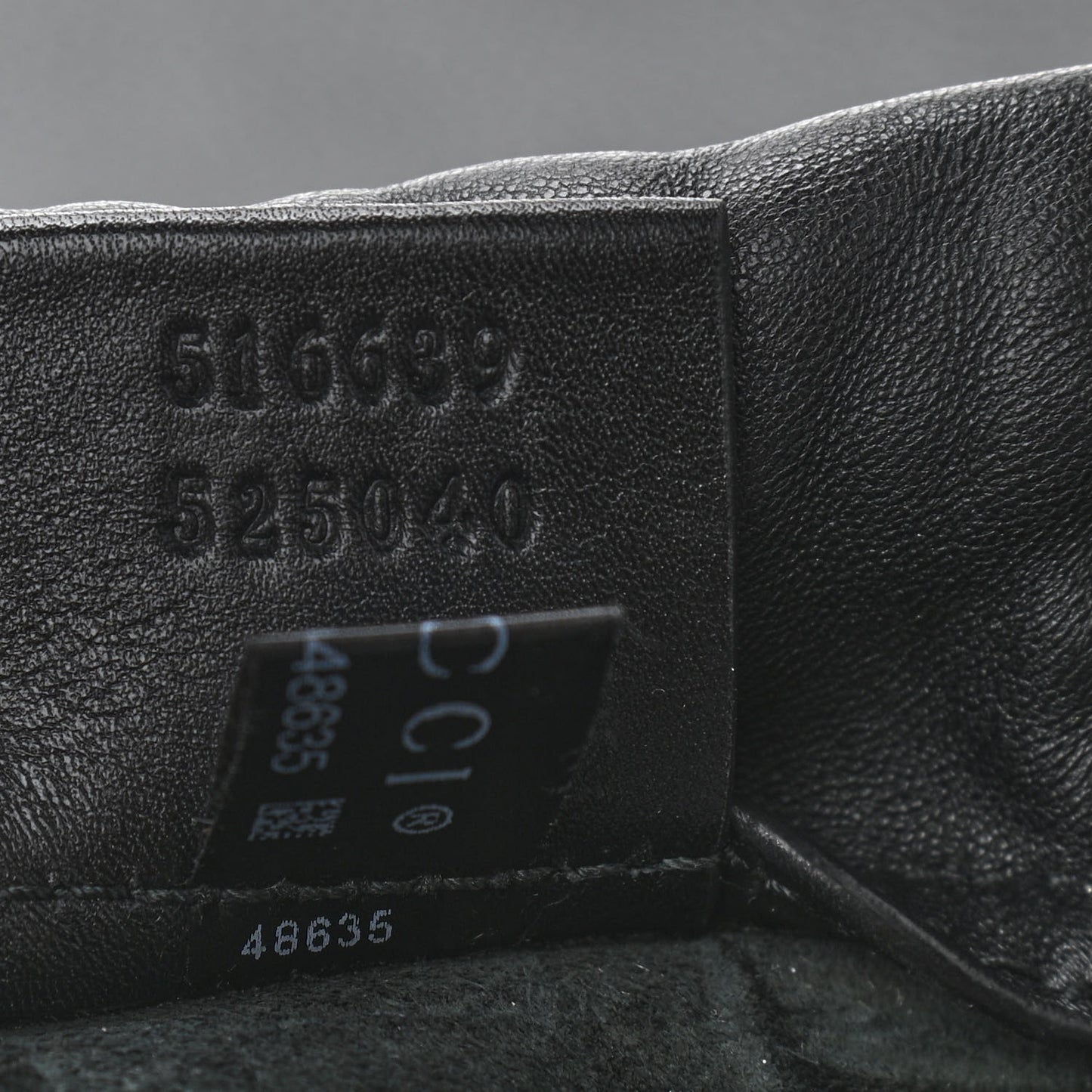 Calfskin Logo Drawstring Backpack Black