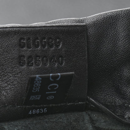 Gucci Calfskin Logo Drawstring Backpack Black 8 of 11