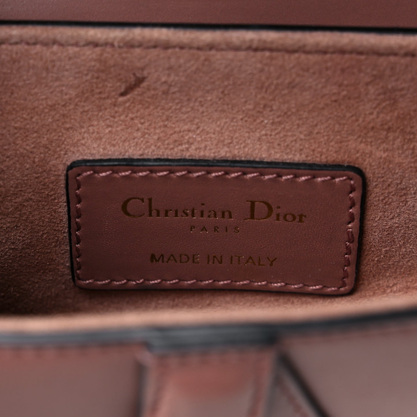 Calfskin Mini Saddle Bag Taupe