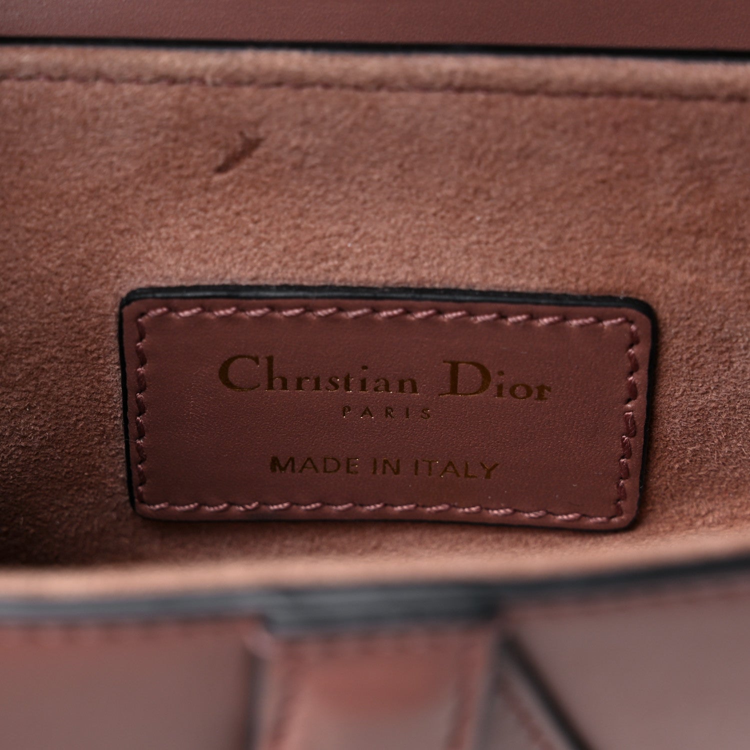 Christian Dior Calfskin Mini Saddle Bag Taupe 6 of 11