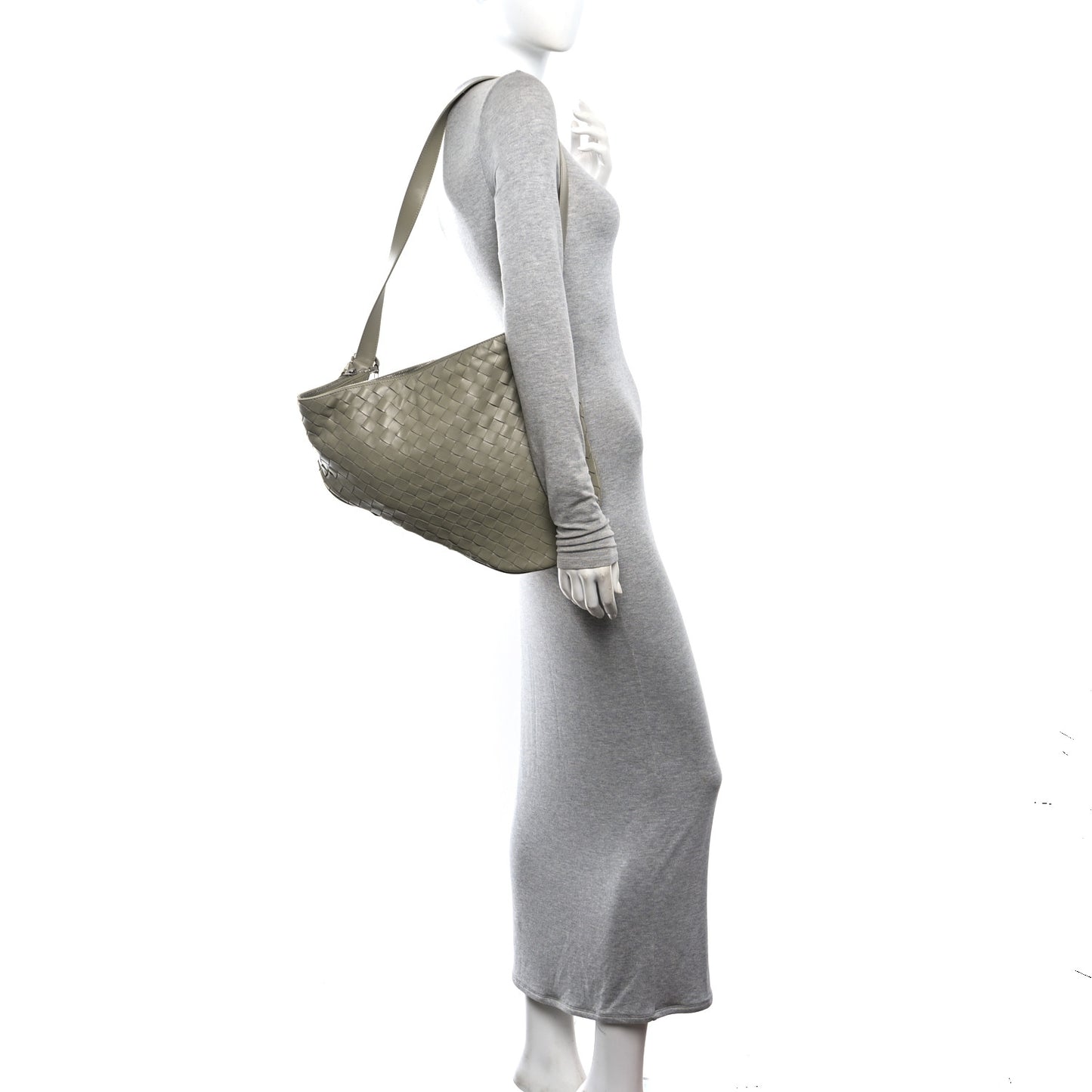 Calfskin Intrecciato Virgule Travertine