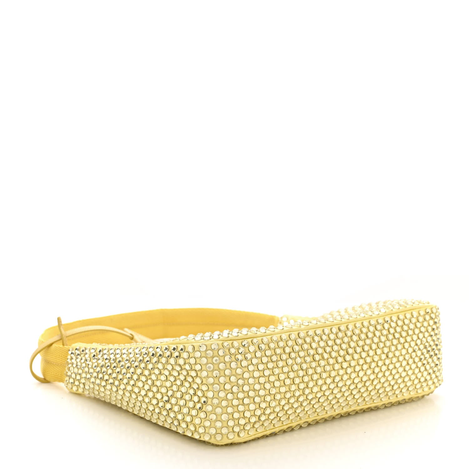 Prada Satin Crystal Mini Re-Edition 2000 Bag Ananas 4 of 11