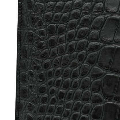 Saint Laurent Calfskin Crocodile Embossed Small Sac De Jour Dusty Black 15 of 18