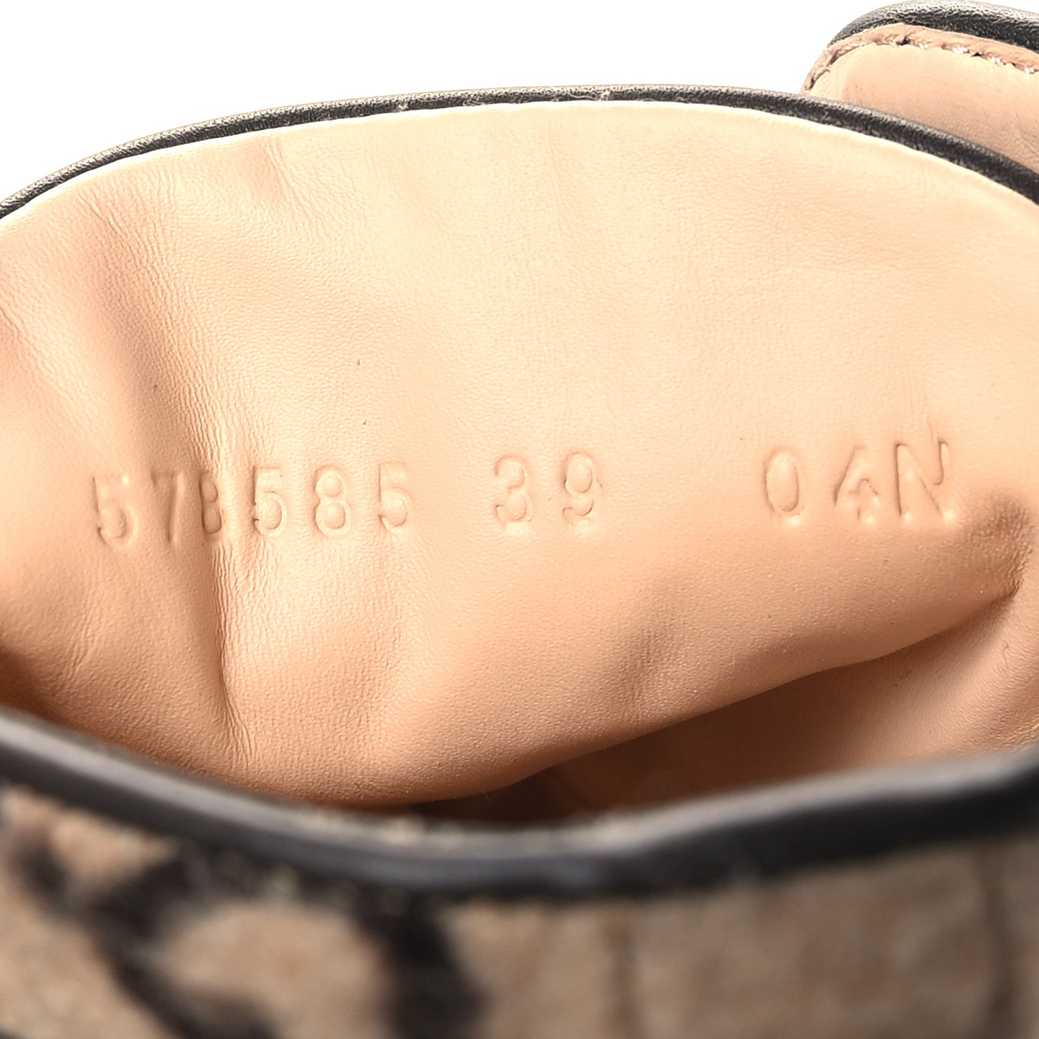 Gucci Covered Wool Big GG Monogram Womens Lace Up Combat Ankle Boots 39 Beige Ebony Cocoa 6 of 9