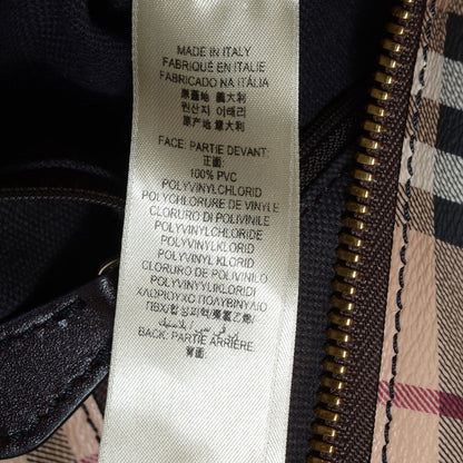 Burberry Haymarket Check Hobo Chocolate 7 of 12