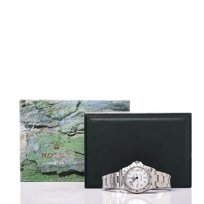 Rolex Stainless Steel 40mm Oyster Perpetual Date Explorer II Watch White 16570 7 of 7