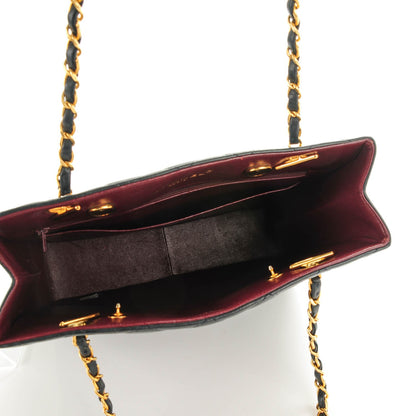 Chanel Lambskin Quilted Shoudler Bag Navy 5 of 9