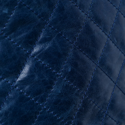 Chanel Shiny Lambskin Quilted Large Trianon Messenger Flap Marine 17 of 19
