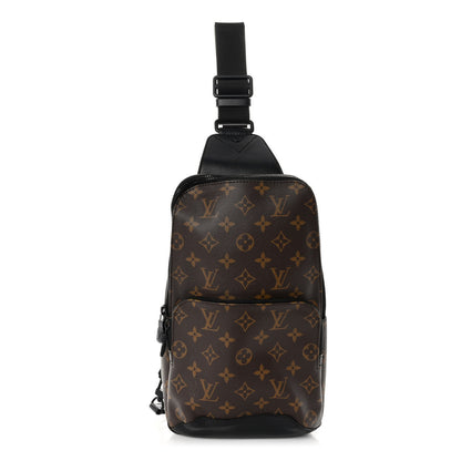 Louis Vuitton Monogram Macassar Avenue Sling Bag 1 of 10