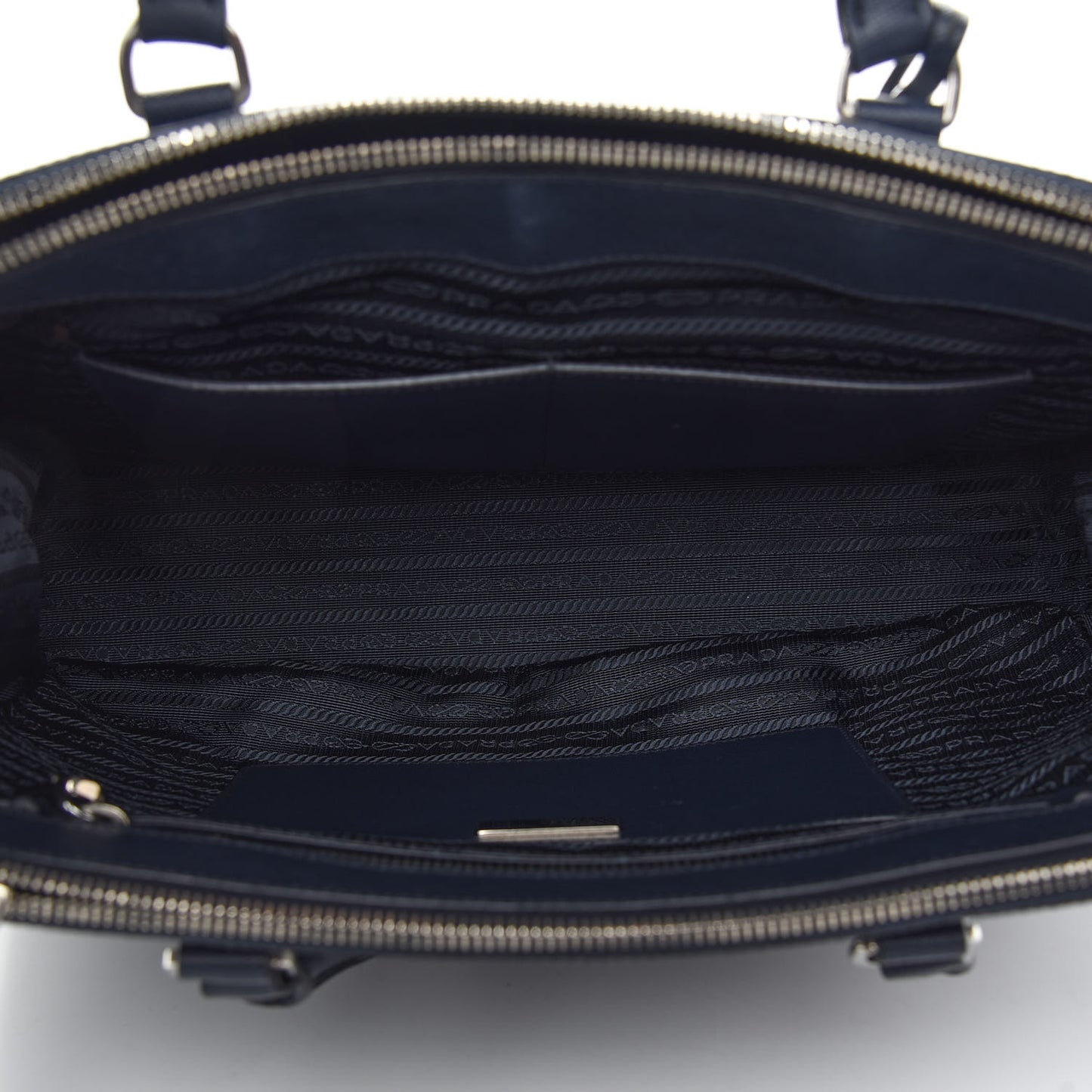 Saffiano Lux Large Galleria Double Zip Tote Baltico