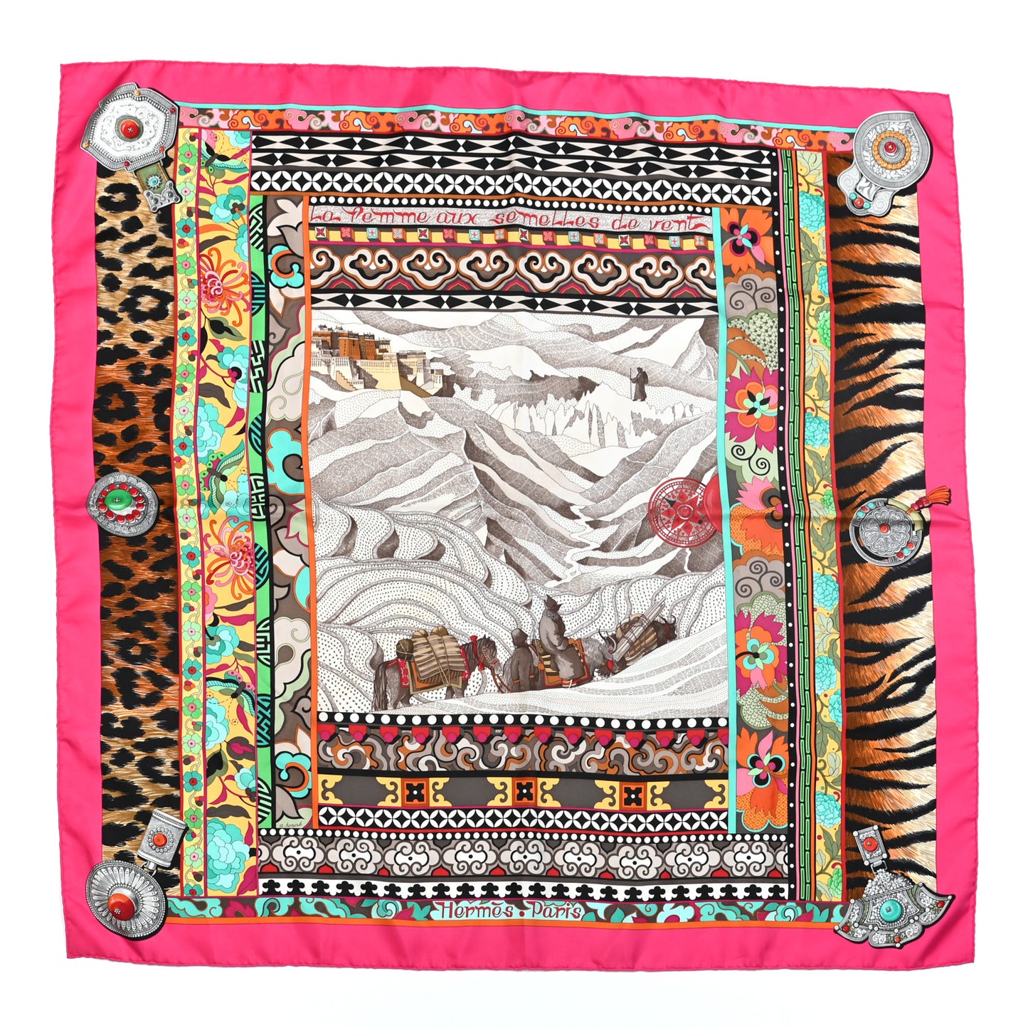 Silk La Femme Aux Semelles De Vent Scarf 90