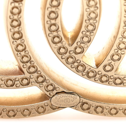 Chanel Crystal CC Brooch Gold 3 of 4
