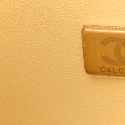 Chanel Caviar Quilted Small Double Flap Yellow 7 of 10