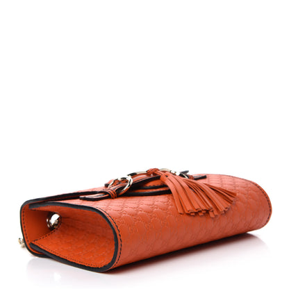 Gucci Soft Microguccissima Mini Emily Chain Shoulder Bag Sun Orange 4 of 10
