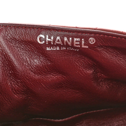 Chanel Lambskin Quilted East West Flap Dark Red 6 of 10