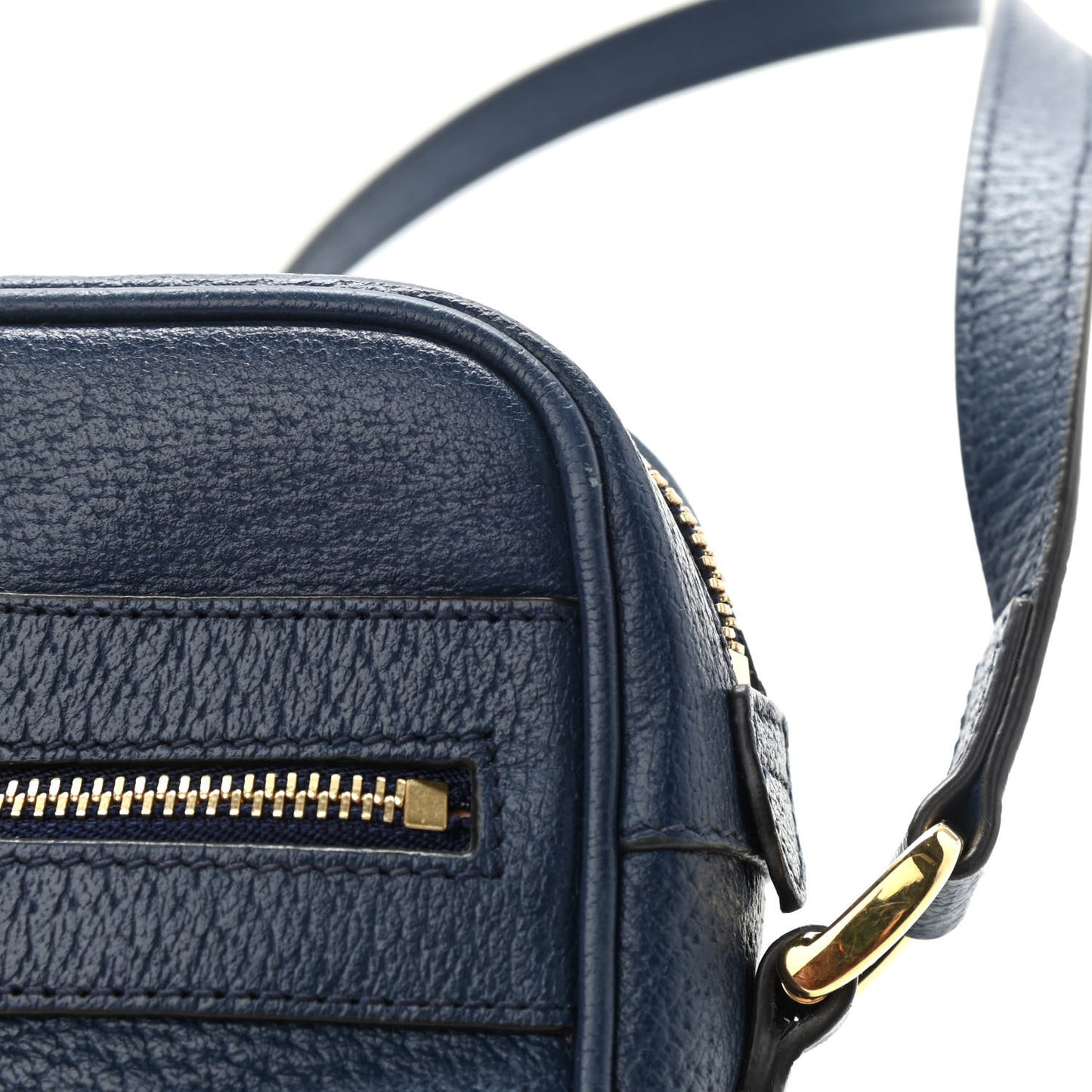 Calfskin Web Mini Ophidia Shoulder Bag Navy