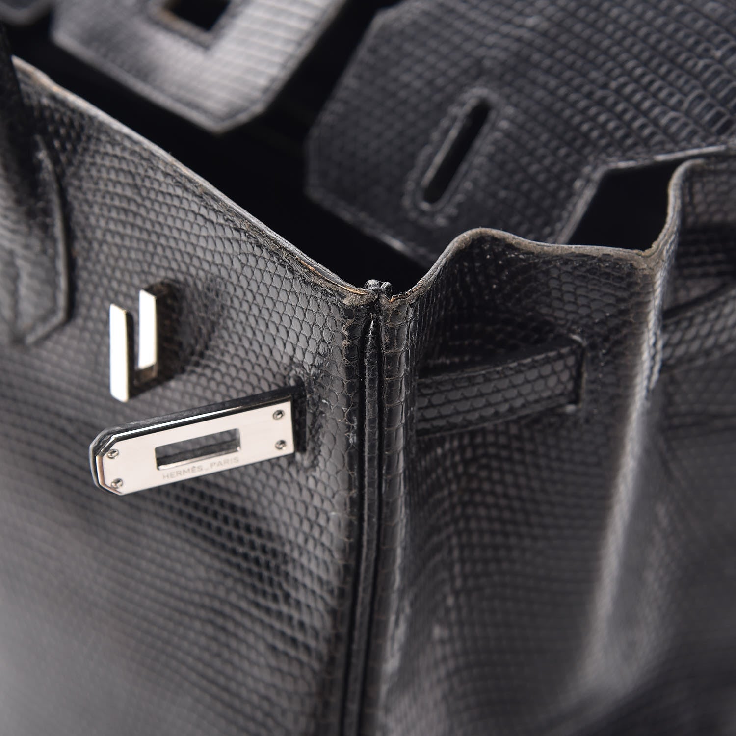 Hermes Lizard Birkin 25 Black 46 of 50