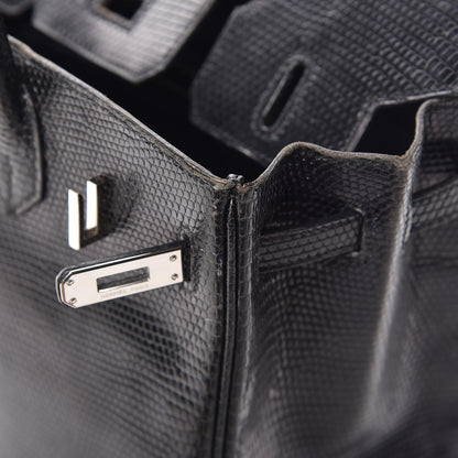 Hermes Lizard Birkin 25 Black 46 of 50