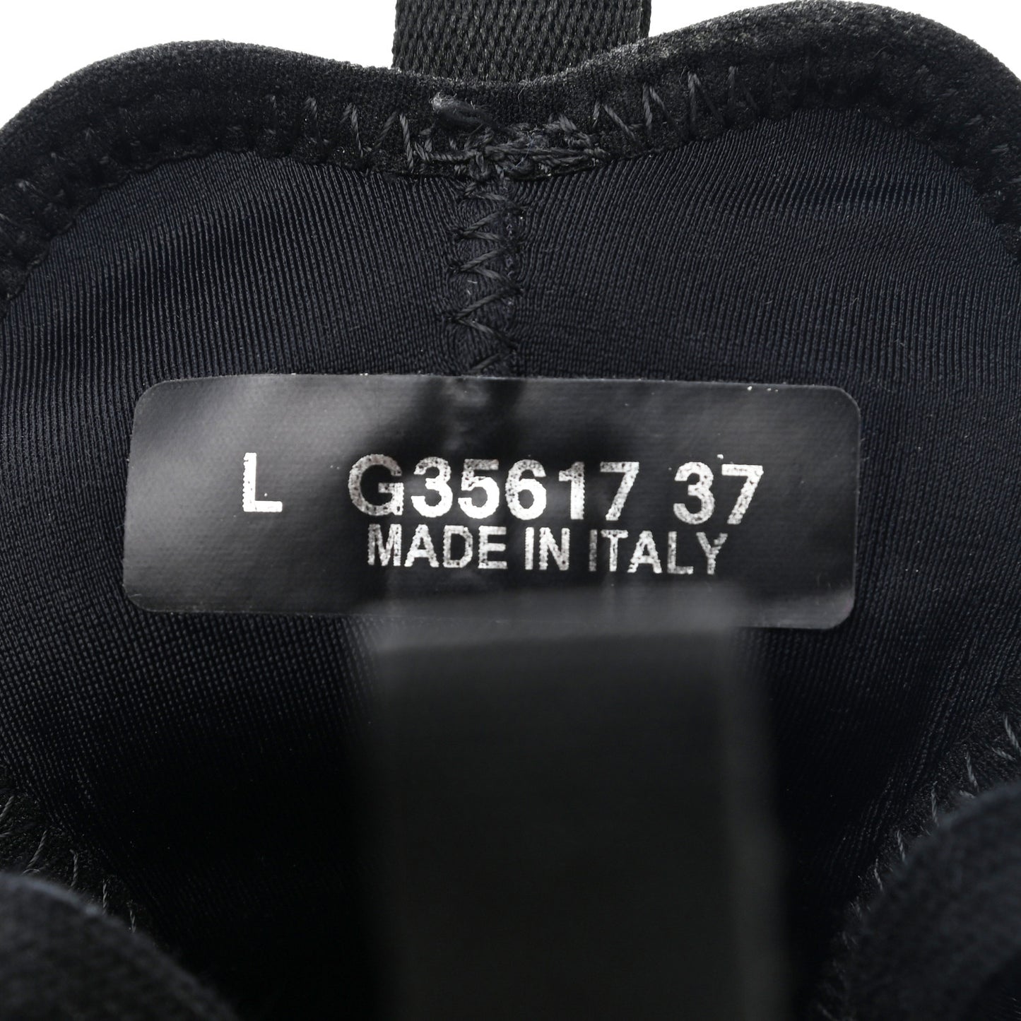 Velvet Calfskin Mixed Fibers CC Sneakers 37 Black