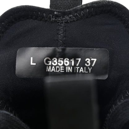 Chanel Velvet Calfskin Mixed Fibers CC Sneakers 37 Black 8 of 9