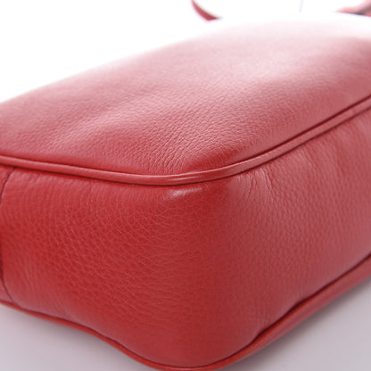Gucci Pebbled Calfskin Small Soho Disco Bag Tabasco Red 10 of 12